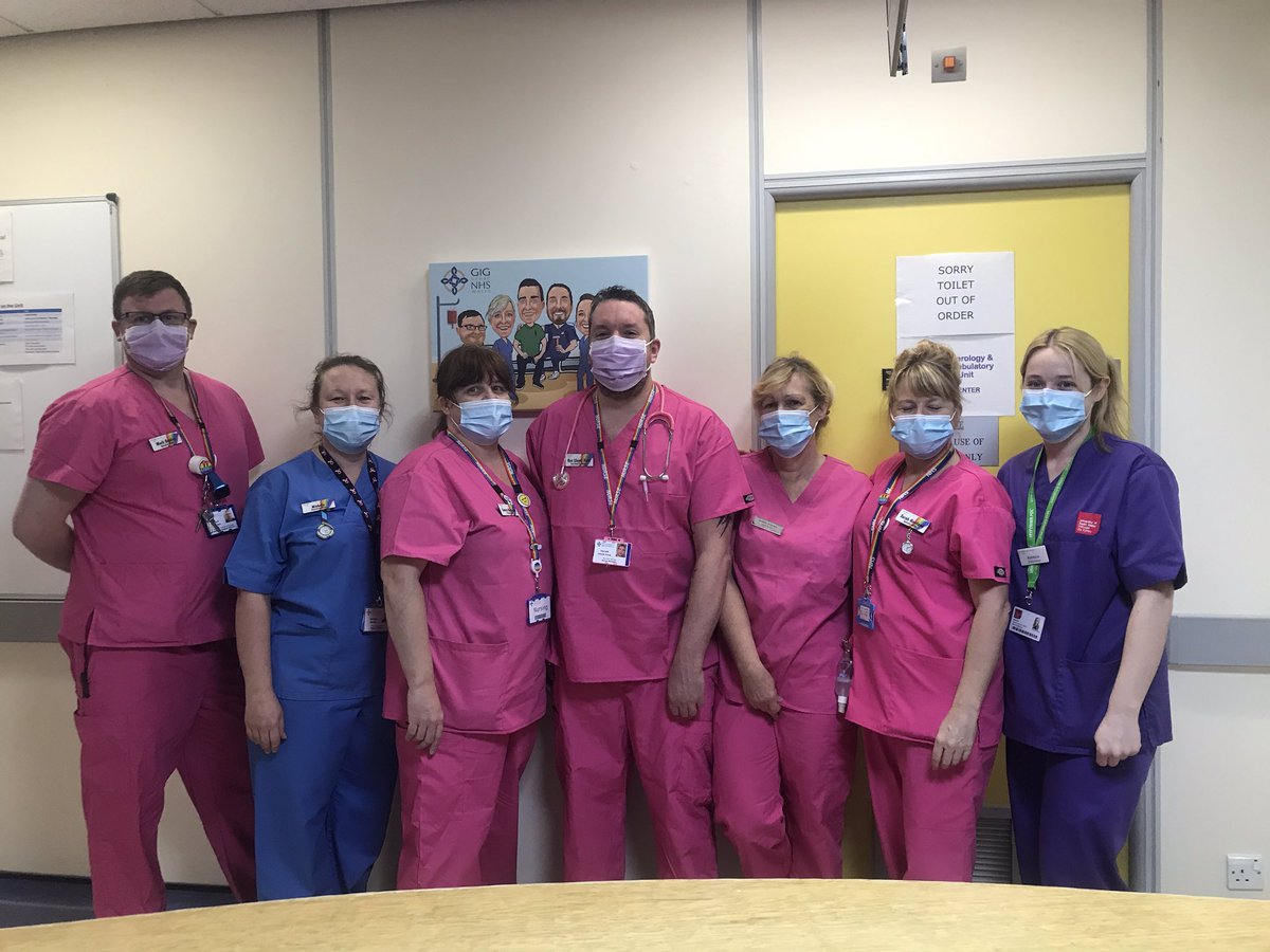 <a href="/GAUABUHB/">Gastroenterology & Medical Ambulatory Care Unit</a> staff #turnABUHBpink today for #BreastCancerAwareness <a href="/AneurinBevanUHB/">Aneurin Bevan University Health Board</a> <a href="/KarenCo38962063/">Karen Collins</a> <a href="/welsh_lad89/">Mark Gordon BSc(Hons) OStJ</a> <a href="/GazNursePrac/">Gaz Nurse Prac</a> <a href="/Nichola53746350/">Nichola Brown</a>