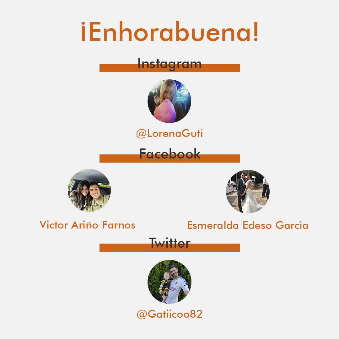 ¡Ya tenemos los resultados!
Enhorabuena <a href="/gatiicoo82/">Gatiicoo82</a>, ganador de Twitter.
¡Pásate por nuestras instalaciones para recoger tu premio!
¡Muchas gracias a todos por participar!