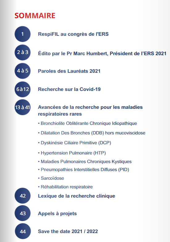 FSMR - RespiFIL 🫁 (@respifil) on Twitter photo 📘Le nouveau Bulletin de #recherche Spécial <a href="/EuroRespSoc/">ERS</a> 2021 est sorti !
🙏 Un grand Merci aux experts <a href="/RespiFIL/">FSMR - RespiFIL 🫁</a> , aux lauréats, aux contributeurs de ce beau bulletin
N'hésitez pas à relayer sans modération
#Raredisease <a href="/OrphaLung/">Vincent Cottin</a> <a href="/pulmotension/">Pulmotension</a> <a href="/RespiRare_FR/">RespiRare</a> 📘Le nouveau Bulletin de #recherche Spécial <a href="/EuroRespSoc/">ERS</a> 2021 est sorti !
🙏 Un grand Merci aux experts <a href="/RespiFIL/">FSMR - RespiFIL 🫁</a> , aux lauréats, aux contributeurs de ce beau bulletin
N'hésitez pas à relayer sans modération
#Raredisease <a href="/OrphaLung/">Vincent Cottin</a> <a href="/pulmotension/">Pulmotension</a> <a href="/RespiRare_FR/">RespiRare</a>