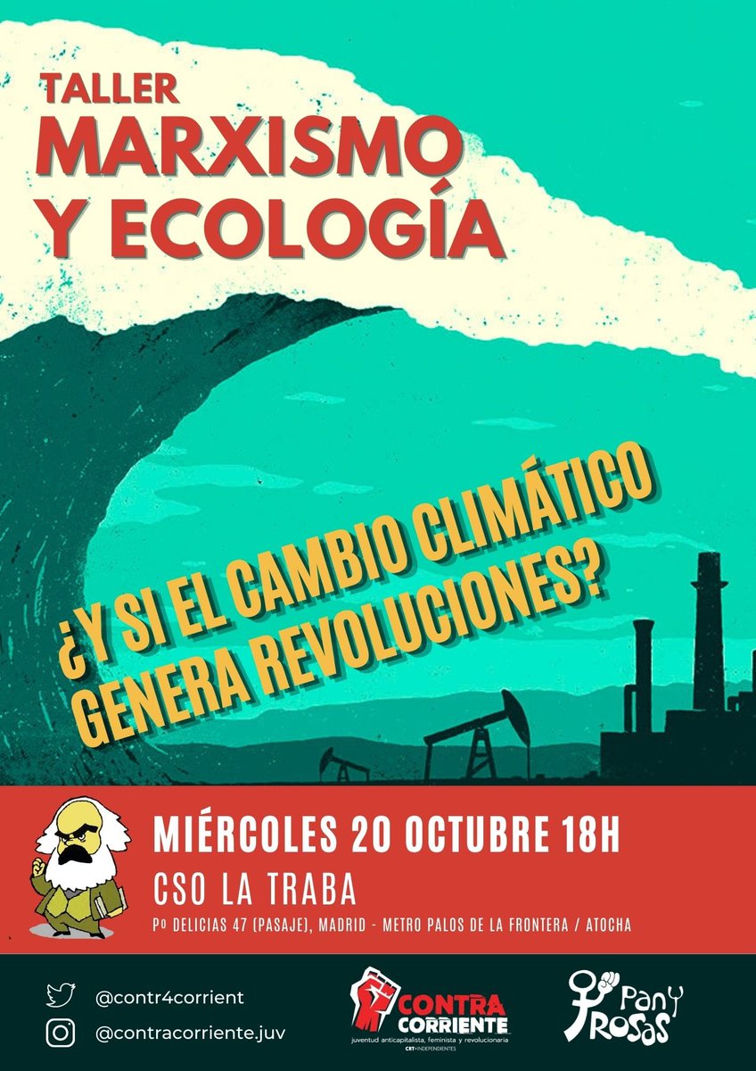 Contrac_Mad's tweet photo. ¡Hoy no paramos!

👉 A las 14H - Salón de Actos de FyL de la UAM con @josefinamar14 sobre marxismo e Interseccionalidad. 

👉 A las 15H - Ágora de SOMOSAGUAS organicemos una respuesta contra la presencia policial. 

👉 A las 18H - @csolatraba hablando de ecología y marxismo. https://t.co/WfowbSz05i