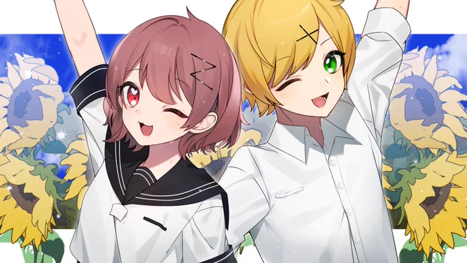 ぷりっつさん&かあいいちゃんさんの歌ってみた
「君と夏フェス」のイラストを担当しました～～!
是非聴いてくだい～!!
https://t.co/JbSspYe0lv 