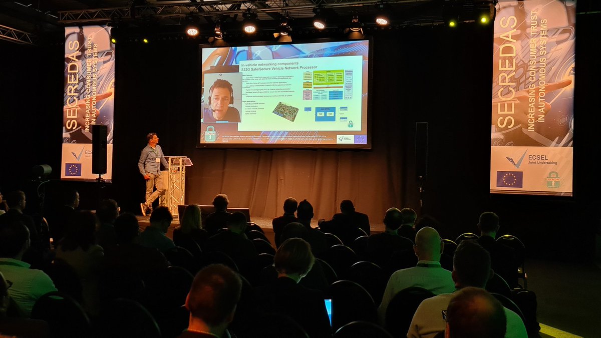 Second conference day SECREDAS started this morning with live demo of autonomous collission avoidance system installed on drones. Now main workshop sessions. secredas-project.eu