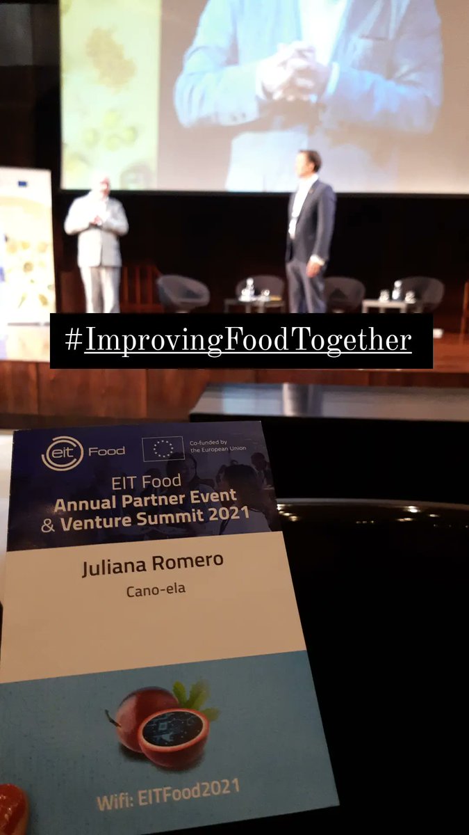 I am very happy to be part of this community and getting inspired by other #futurefoodmakers #EITFood
