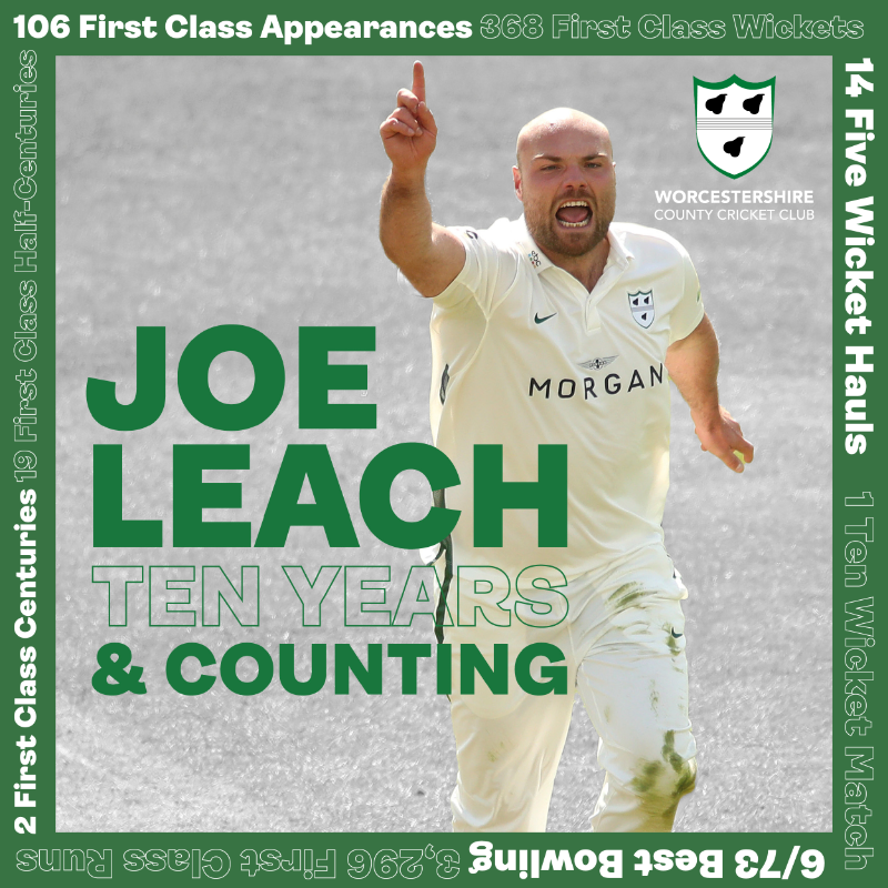WorcsCCC's tweet photo. ๐๐ข๐ ๐๐๐๐๐ ๐ค ๐ง๐๐ก ๐ฌ๐๐๐ฅ๐ฆ ๐๐ก๐ ๐๐ข๐จ๐ก๐ง๐๐ก๐
Joe Leach has signed a new three-year contract at New Road until the end of the 2024 season, and is relishing the next phase of his career.
Read more ๐
#WeAreWorcestershire๐ #TenYearsAndCounting