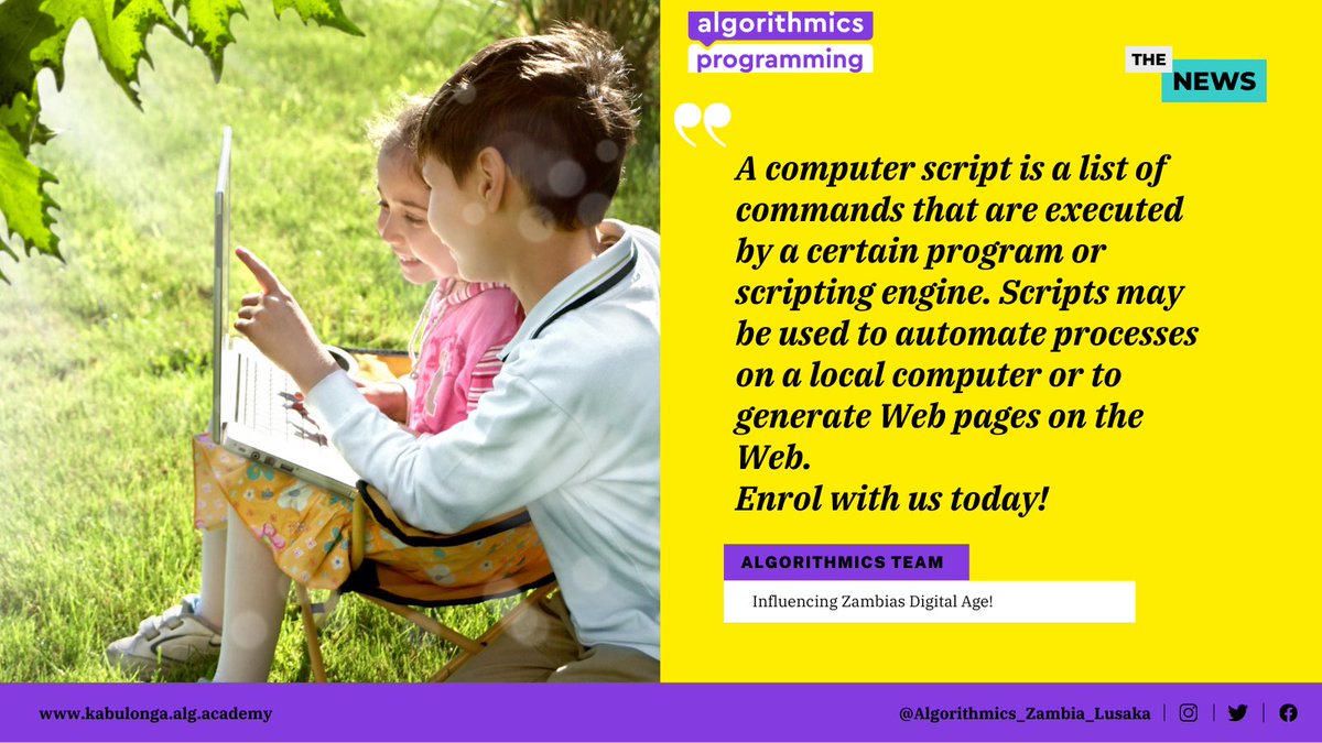 AlgorithmicsZed's tweet image. Game Design
Course on game development and design
Key features:
children choose themselves, which games and characters to create,learning programming through practice,creating their own games in the Roblox Studio and write scripts in Lua
Your Sincerely
AlgorithmicsLusaka 🌎 🇿🇲