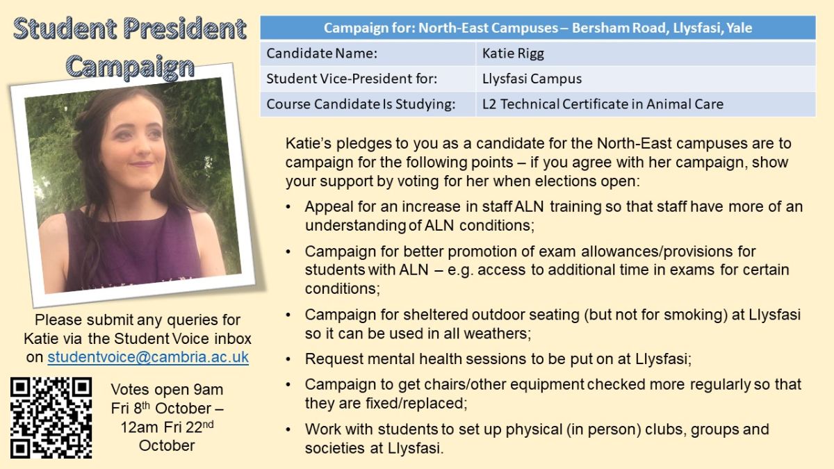 CC_StudentVoice's tweet photo. Coleg Cambria Student Voice Newsletter - Issue #41 - https://t.co/71YSb0wrln

Voting ends midnight on Friday - It's your choice, use your voice - Choose YOUR Student Presidents!!!

https://t.co/1sbt70l08l https://t.co/G1lHUUiOWu