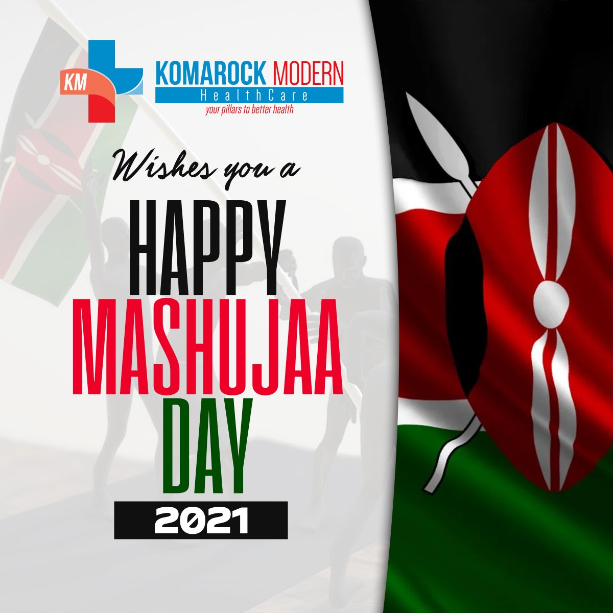 KomarockModern's tweet image. We celebrate all Heroes and Heroines who gave their lives to make Kenya better.

HAPPY MASHUJAA 🇰🇪 

#happymashujaaday🇰🇪 
#komarockmodernhealthcare 
#yourpillarstobetterhealth