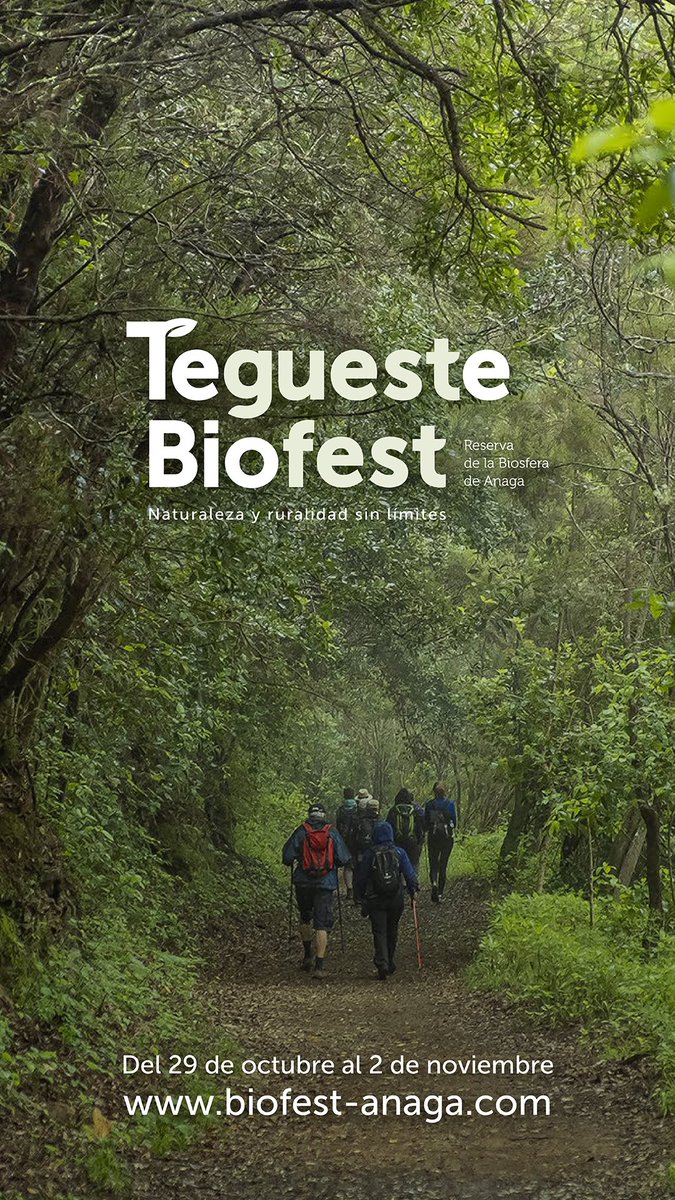 j_tejera's tweet photo. El Tegueste Biofest es un festival que estamos organizando con mucho cariño desde #Ecotouristing. Del 29 de octubre al 2 de noviembre, más de 30 actividades con actores locales clave. Naturaleza y ruralidad en la Reserva de la Biosfera de Anaga, Tenerife #congresoecoturismo21 https://t.co/nISRIdnz8I
