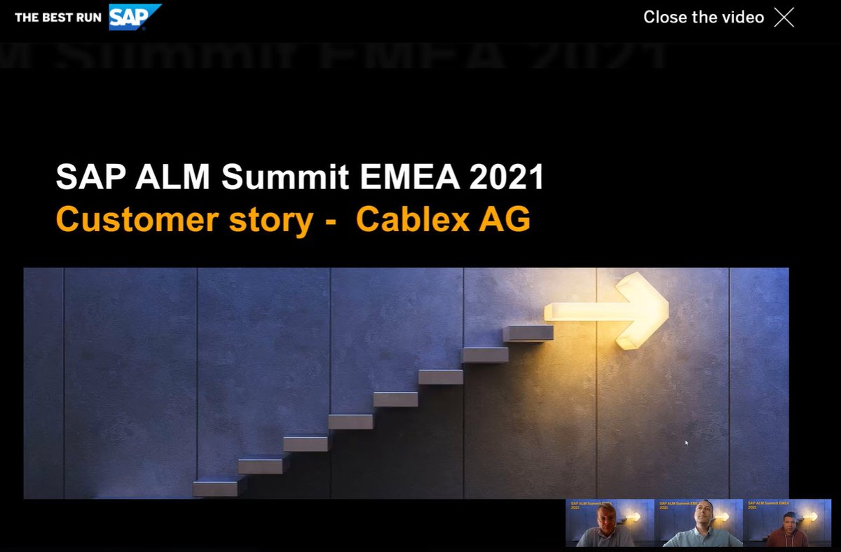 DanielEnderli's tweet photo. Watch how and why #SAP #FocusedBuild "Requirements to Deploy" and "Test Management" were the success factors for the successful Go Live of S/4HANA at Cablex AG  #almsummit #focusedBuild https://t.co/LBGIvNEmla https://t.co/U0h4ZB16xh