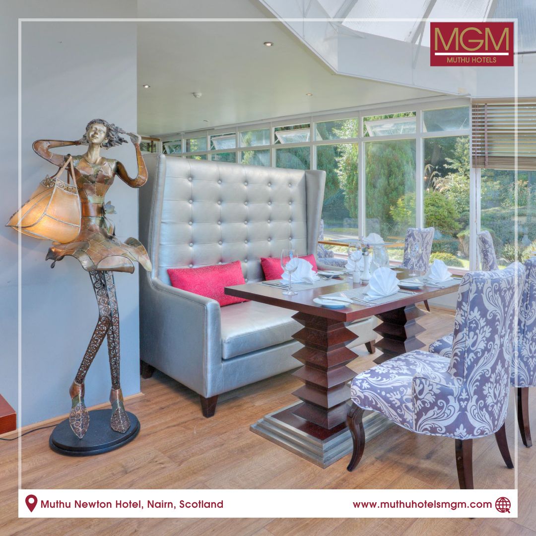 Our Charlie Chaplin Restaurant gives you the opportunity to sample the best of Scottish dishes, with locally sourced beef and seafood a speciality.

Visit us on muthuhotelsmgm.com
#muthuhotelsmgm #muthuhotels #muthunewtonhotel #nairn
