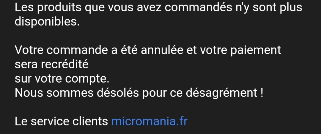 AlexisLemee's tweet photo. @Micromania_Fr Hello ! Petite question, on me parle de montant recredité sur mon compte. Pas possible d'avoir un remboursement plutôt ? Merci ! 😁 https://t.co/Kz4P0Mc7fm