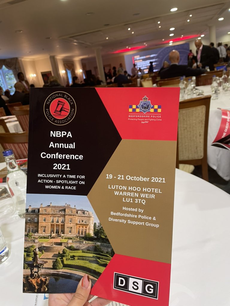 SuffolkEPA's tweet photo. Day one at the National Black Police Annual Conference 2021

This years theme is: Inclusivity a time for action- Spotlight on Women and Race.

We are looking forward to a few days of learning and networking. #Inclusion #ProudToBe

@NBPAUK @SuffolkPolice https://t.co/jSDEPKjKOR