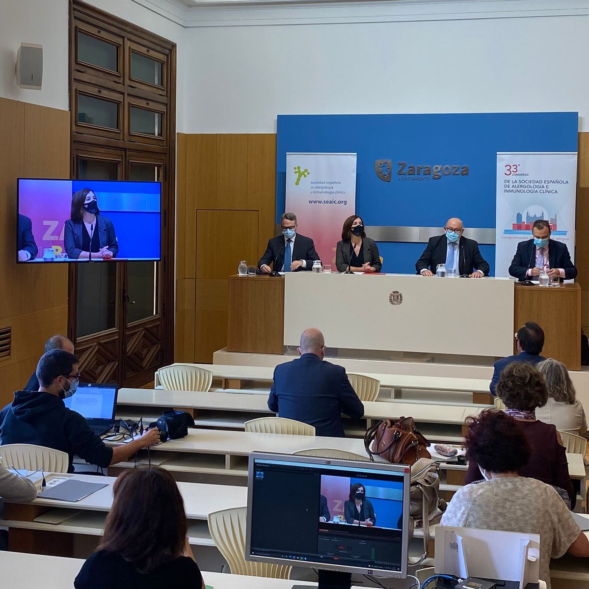 SEAIC_Alergia's tweet image. El Comité Científico aportamos un programa innovador producto de 3  años de trabajo, que ha dado cabida a las innumerables facetas de nuestra especialidad", el Dr. Juan Fraj Lázaro en la Rueda de Prensa de #SEAIC2020.

@zaragoza_es #Alergología