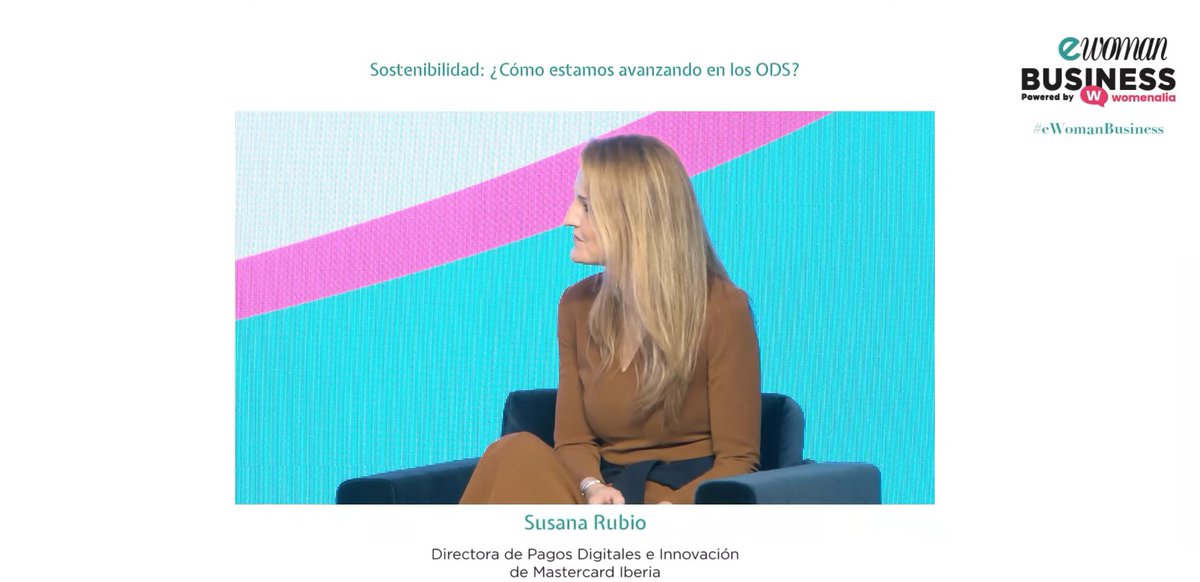 👉Arranca la mesa redonda "Sostenibilidad: ¿Cómo estamos avanzando en los #ODS?" del evento #eWomanBusiness en la que participa nuestra directora de Pagos Digitales e Innovación, <a href="/SusanaRub/">Susana Rubio</a>. ¡Comenzamos!