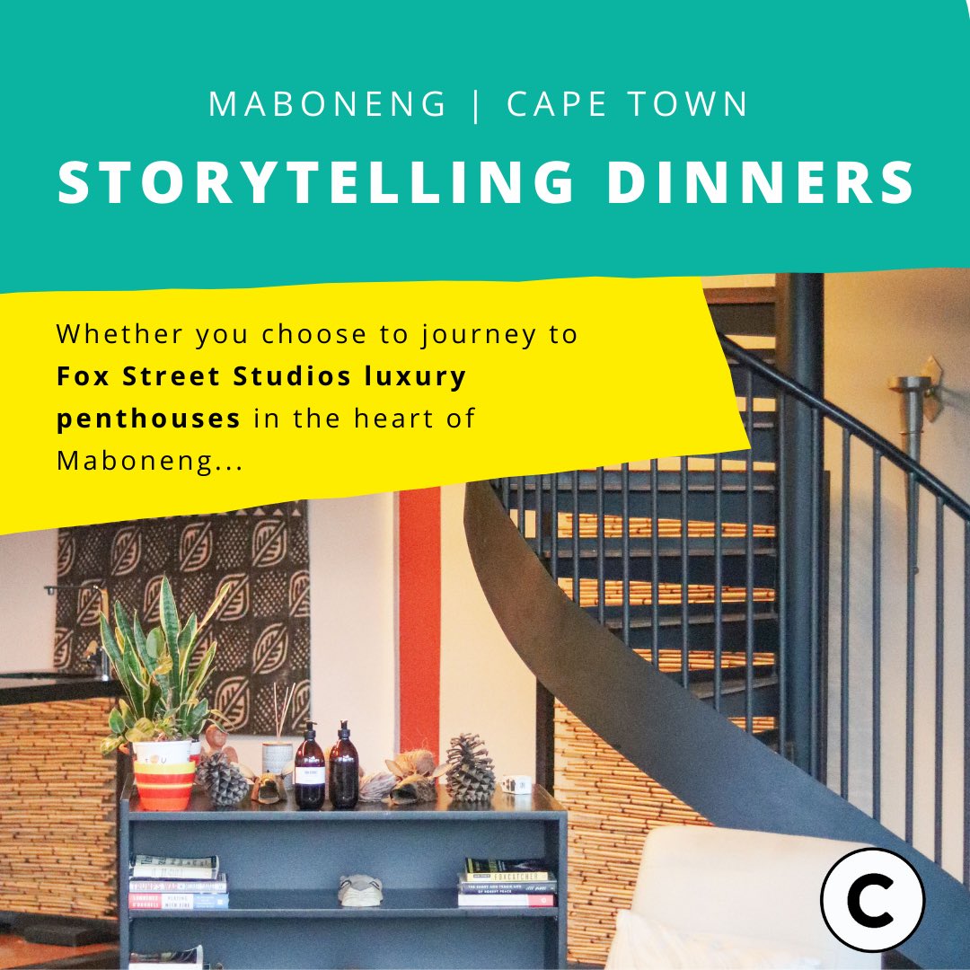 CuriocityAfrica's tweet photo. STORYTELLING DINNERS 

Rediscover local spaces and relish in a night of storytelling in your city 🌆 

✨Joburg - Friday 29th October 
✨Cape Town - Friday 5th November 

Book your spot: https://t.co/0D8VV67tAZ

📸: @jaredincpt &amp; @northmcknight 

#CuriousLocals #CuriocityAfrica https://t.co/ATkbf7r44L