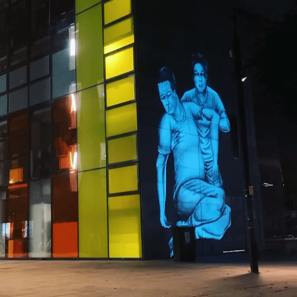 This Friday and Saturday evening #PeckhamLibrary will be lit up with these intricate hand-drawn animations. 
#SpotlightOnCare by Leo Jamelli highlights the untold stories of carers

Want to see more of this kind of art in our public spaces?
Have your say 👉southwark.gov.uk/publicartsurvey