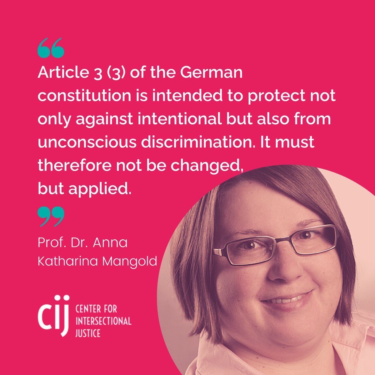 It's crucial to have #race listed as a discrimination category in the German constitution. That way we can not only fight against the more obvious racism - mostly on an individual level - but also the less visible institutional and structural racism. bit.ly/2Z2zAq6