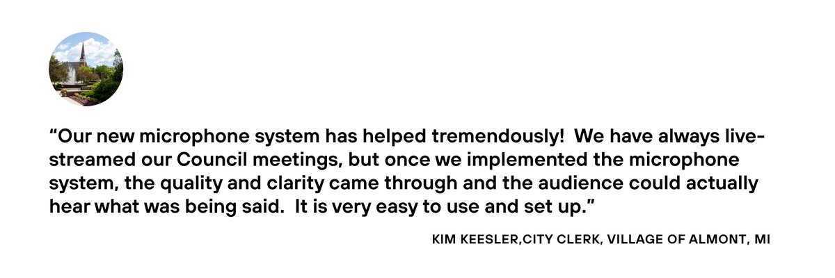 🤩 A customer's opinion! 

#citycouncil #televicconference #televic #almond #happycustomer #dsp