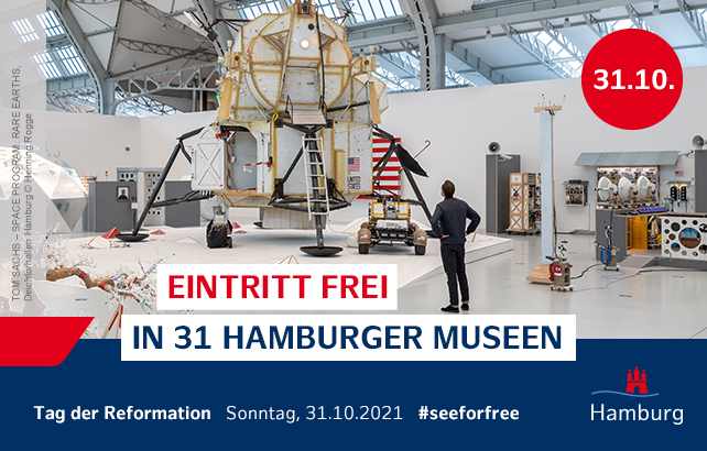 Am #Reformationstag laden wieder viele Hamburger Museen zu #seeforfree ein: Eintritt frei in über 30 Häusern! Wer alles dabei ist, welche Zugangsbedingungen es gibt und für welche Häuser ihr vorab ein Zeitfenster reservieren müsst, erfahrt ihr unter seeforfree.de.