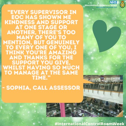 BlueKiteTrainer's tweet photo. As part of #InternationalControlRoomWeek βοΈ we asked colleagues within our control rooms who their #ControlRoomHero was.
Staff across our 999, 111 and PTS control rooms have been working exceptionally hard during what has been a testing time for many a⦠https://t.co/WkKXDgKnRY