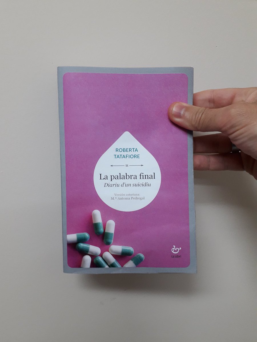 YÁ SALIÓ DEL FORNU
La palabra final. Diariu d'un suicidiu, de Roberta Tatafiore, tercer títulu de la colección Calume d'<a href="/edicionesTrabe/">edicionesTrabe</a> y que traduxo Mª Antonia Pedregal, yá llegó. Namás que vos preste la llectura d'un títulu non traducíu a nengún otru idioma peninsular.