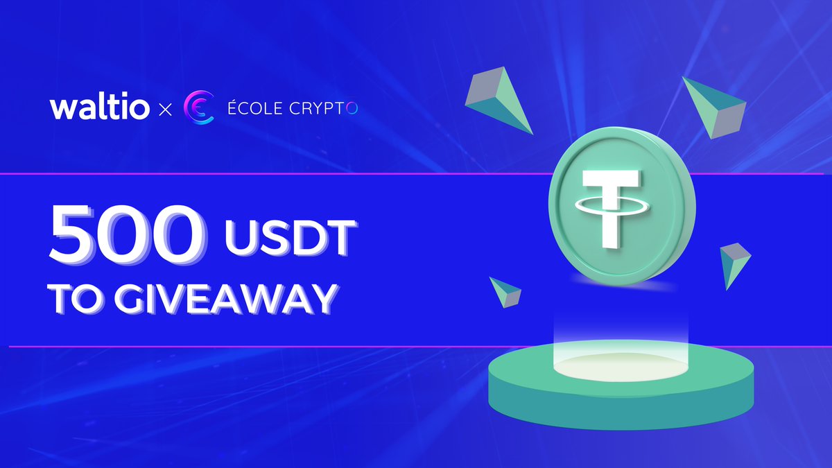 Get_Waltio's tweet photo. JEU CONCOURS 🎁 
￼
Waltio x EcoleCrypto par le @cryptopolitain  

Tentez de remporter 500 USDT ! 🤩
￼
Pour participer :

🔹 Follow 
👉 @Waltio_co 
👉 @EcoleCrypto 
  
🔹  RT ce tweet
🔹  Mentionnez 2 amis

Tirage au sort Mercredi 27 octobre à 19h 🗓 https://t.co/tC3cVeWfry