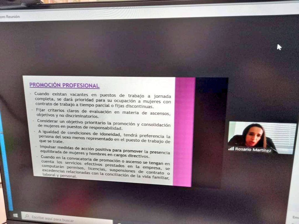 CCOOAlbacete's tweet photo. Planes de Igualdad #ccooclm #CCOOAlbacete #ccooigualdad
🔴Rosario Martínez, secretaria de Mujeres y Políticas LGTBI de CCOO CLM esta interviniendo en este momento en un curso de formación, destinado a los Planes de Igualdad
👇
https://t.co/ZjKw8bZq6E
@CCOOclm
@erreypunto06 @CCOO https://t.co/s6hJcpC4Xp