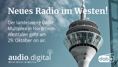 audio_nrw's tweet photo. Neues Radio im Westen! Der landesweite DAB+ Multiplex in Nordrhein-Westfalen geht am 29. Oktober on air. https://t.co/ZCD50RGqOu
@dabplusDE #DABplus #NRW https://t.co/KJ6idl1Gv4