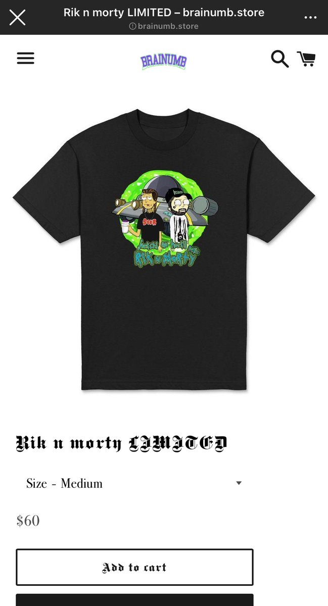 LIMITED RUN! 
GO CRAZY!!! 

brainumb.store/products/rik-n…
