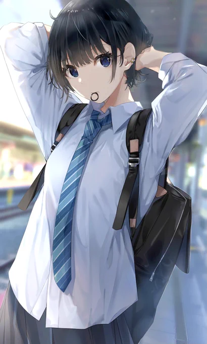 「君も遅刻?」 