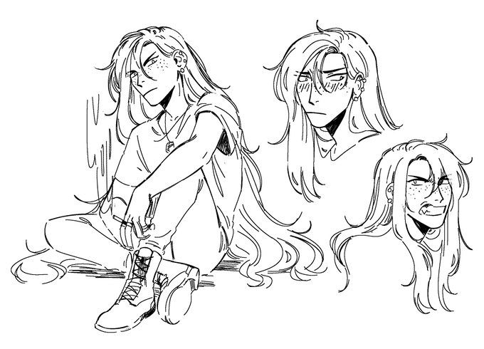 yet more vivien....my crankiest son. im addicted to drawing him 