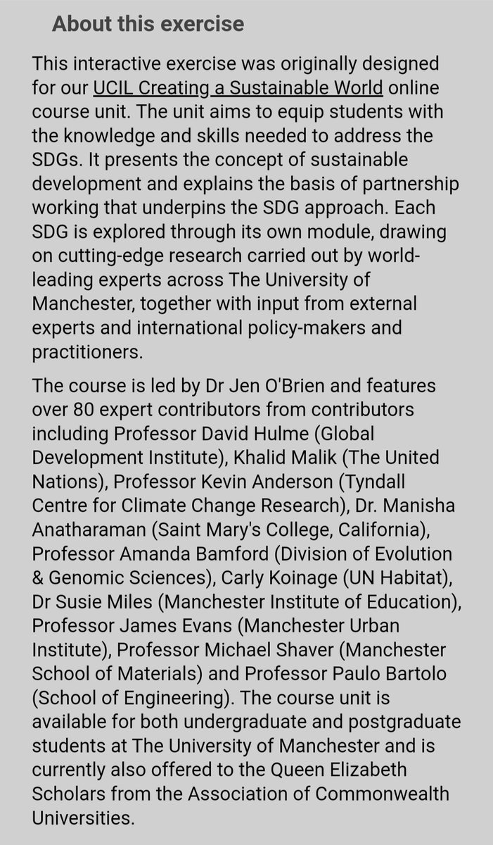 Clau_Compean's tweet image. It&apos;s great to find an activity from of our @UCIL_UoM Creating a Sustainable World course in today&apos;s event Sustainable Futures External Lunch ❤️🌍 @SustainableUoM @Jen_robrien #SDGs #SocialResponsibility #TeachingSDGs #TakeAction