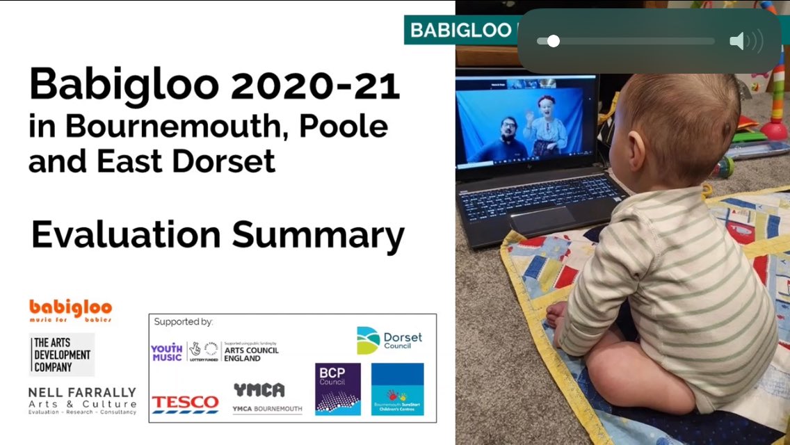 Babigloo (@babigloomusic) on Twitter photo Thanks to @TakeArtEY <a href="/CHJMusic/">CHJ Music</a> <a href="/SoundStorm_/">SoundStorm</a> @SWavesNetwork for joining us to share the outcomes of 12 months work with babies, yesterday !
What they’re saying:
“Well done Babigloo team....that was so beautiful” <a href="/nellfarrally/">Nell Farrally</a> presentation here: bit.ly/3G2gNvy Thanks to @TakeArtEY <a href="/CHJMusic/">CHJ Music</a> <a href="/SoundStorm_/">SoundStorm</a> @SWavesNetwork for joining us to share the outcomes of 12 months work with babies, yesterday !
What they’re saying:
“Well done Babigloo team....that was so beautiful” <a href="/nellfarrally/">Nell Farrally</a> presentation here: bit.ly/3G2gNvy