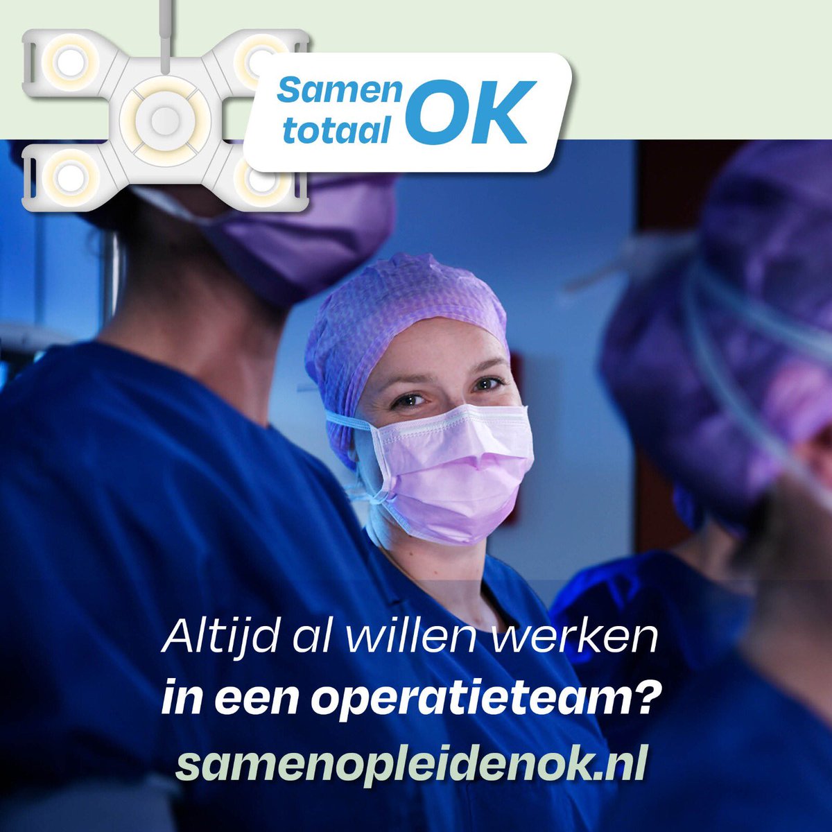 Altijd al op de OK willen werken? De Rijnmondse ziekenhuizen bieden gezamenlijk een leer-werktraject aan voor operatieassistenten en anesthesiemedewerkers. Solliciteer t/m 25 oktober via samenopleidenok.nl. 

#samenopleidenOK #opleiden