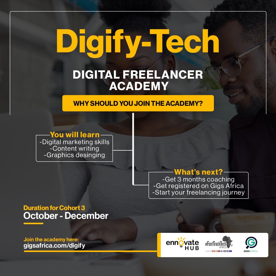 gigs_africa's tweet photo. Are you interested in learning Digital Skills such as ,Graphic Design, Digital Marketing and Content Creation?🔥

Click to Join : https://t.co/49JreeiuUI

#learngraphicdesign #learndigitalmarketing #learncontentcreation #learndigitalskills #gigsafrica https://t.co/UjoKPoQ4Xm