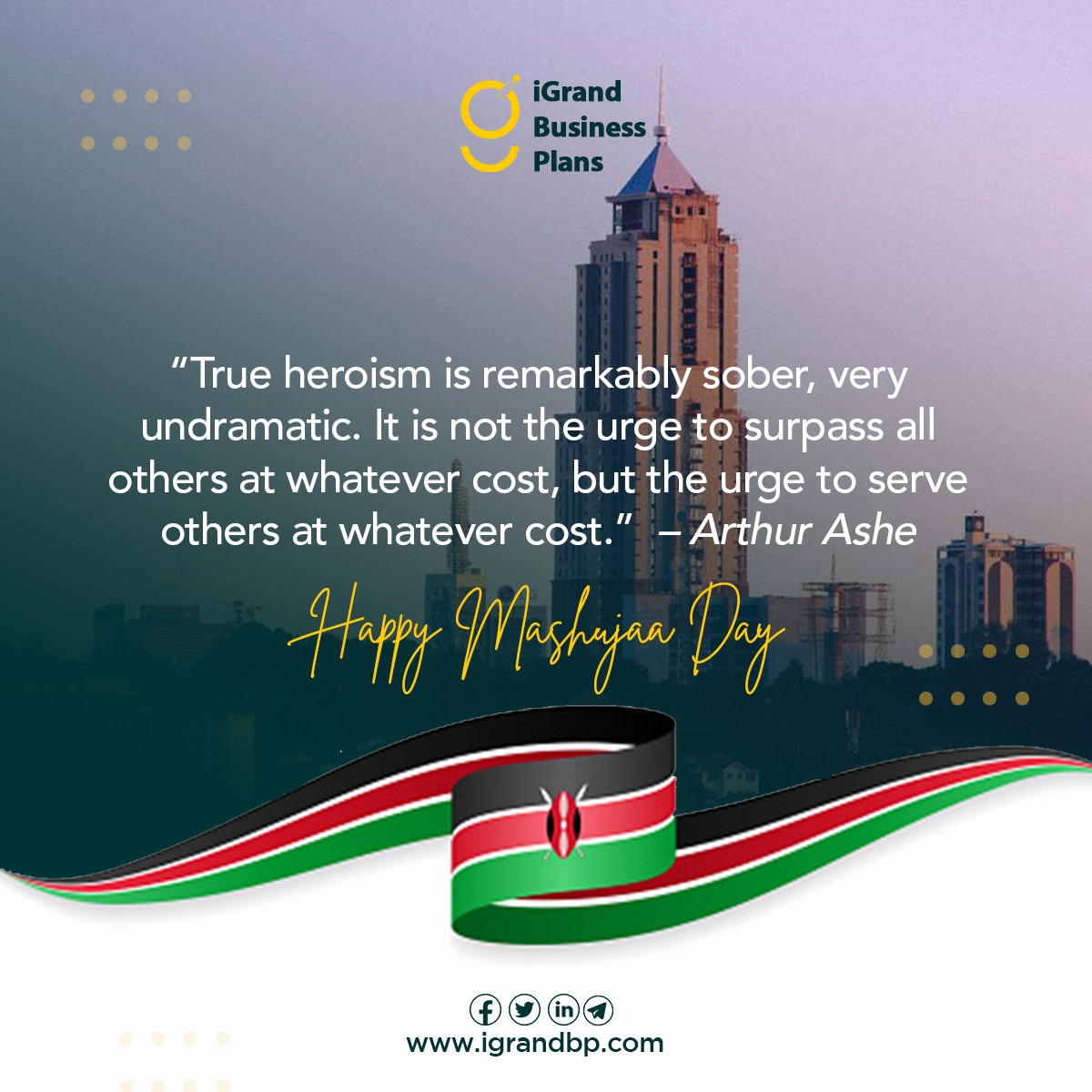 iGrandBP's tweet photo. True heroism is the urge to serve others at whatever cost. #MashujaaDay2021 🇰🇪 https://t.co/9FuTsvNSUe