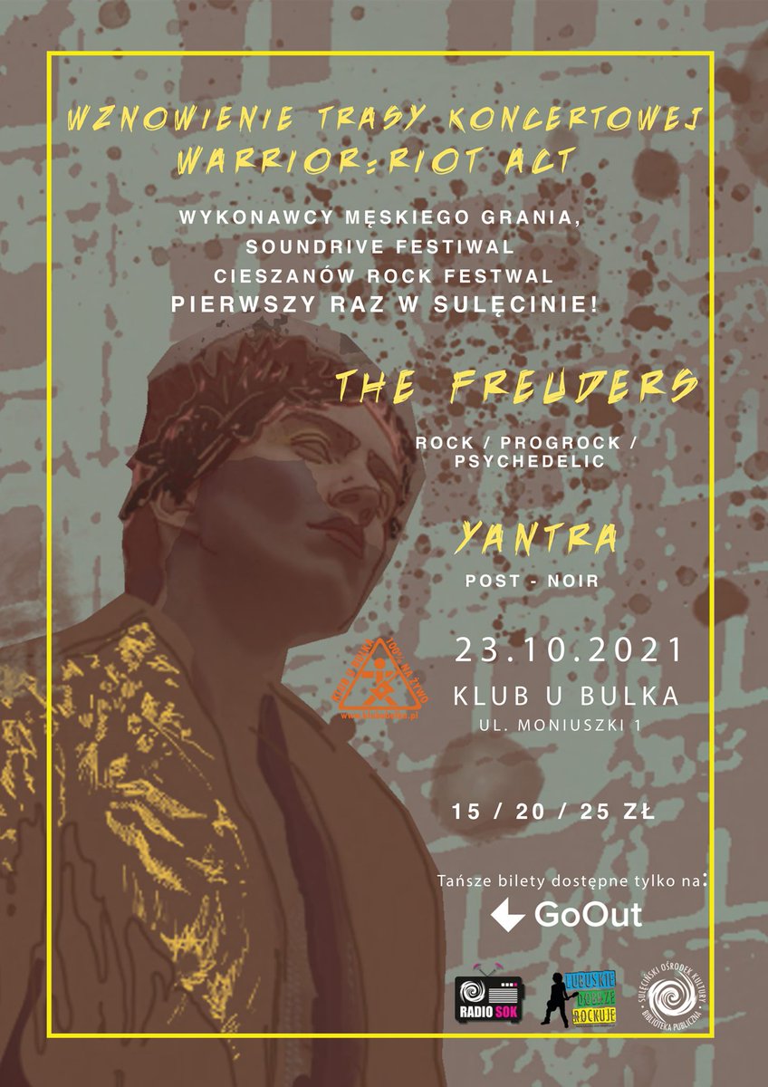 TheFreuders's tweet photo. THIS SATURDAY 🔥🔥

More Info: https://t.co/N0TFsPVo3i

#sulecin #yantra #postnoir #music #polishband #indie #independent #artist #radioSOK https://t.co/p0q287VgNh