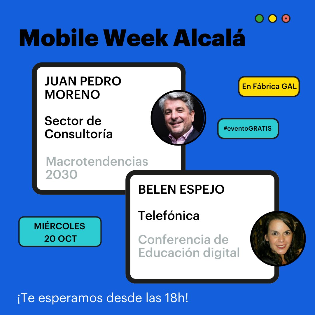 Mobile_Alcala's tweet image. Tenemos el plan perfecto para este miércoles💥 Desafío 3 de #mWeekAlcalá: 🧠 Inteligencia y herramientas, ¿cómo aprendemos?

👀¿Te lo vas a perder? ¡Inscríbete en la web! bit.ly/3GewvEb

@TE_GranEmpresa @LaFronteraVR @Lyceum_VR @L3TCRAFT_AGENCY @ordend @asierarranz