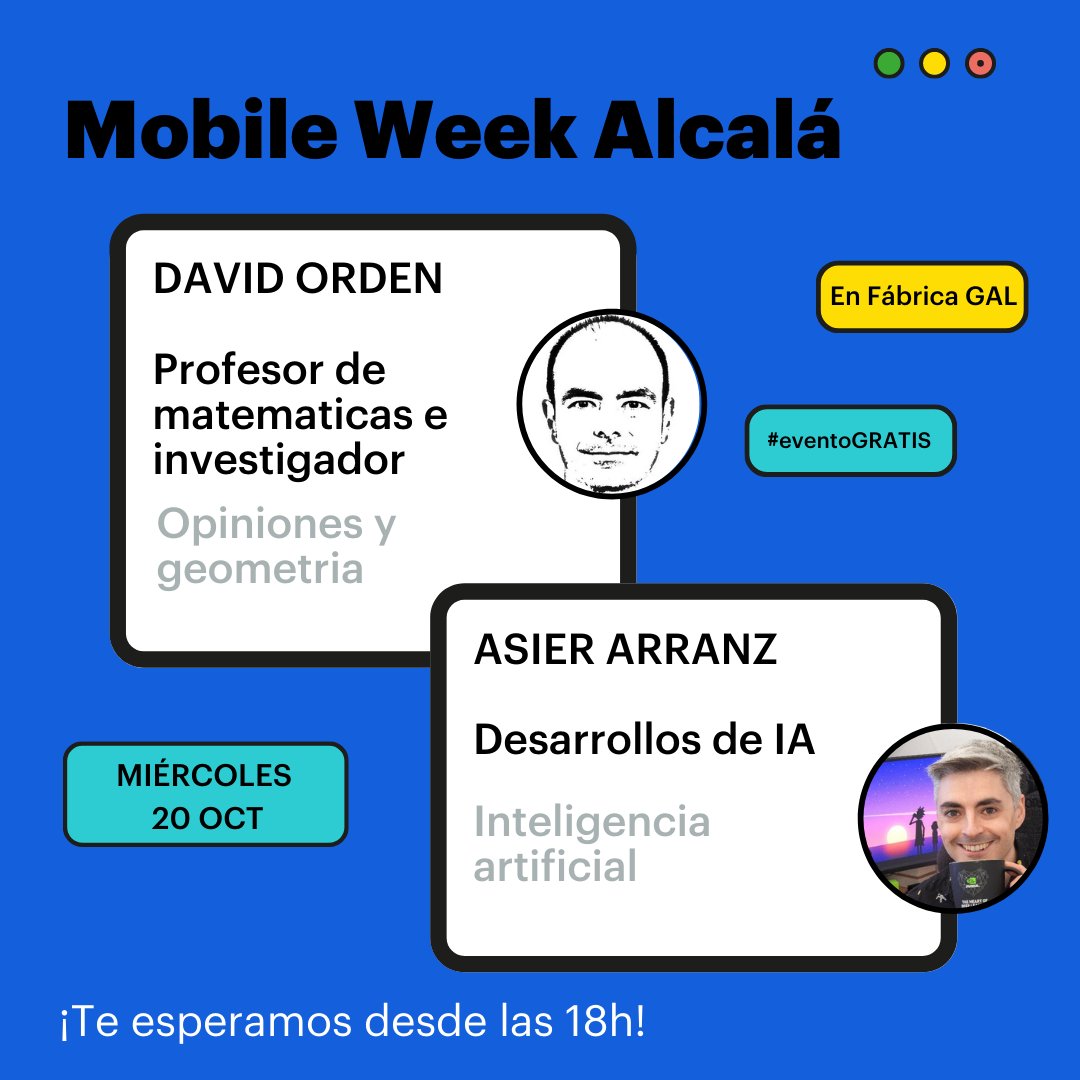 Mobile_Alcala's tweet image. Tenemos el plan perfecto para este miércoles💥 Desafío 3 de #mWeekAlcalá: 🧠 Inteligencia y herramientas, ¿cómo aprendemos?

👀¿Te lo vas a perder? ¡Inscríbete en la web! bit.ly/3GewvEb

@TE_GranEmpresa @LaFronteraVR @Lyceum_VR @L3TCRAFT_AGENCY @ordend @asierarranz