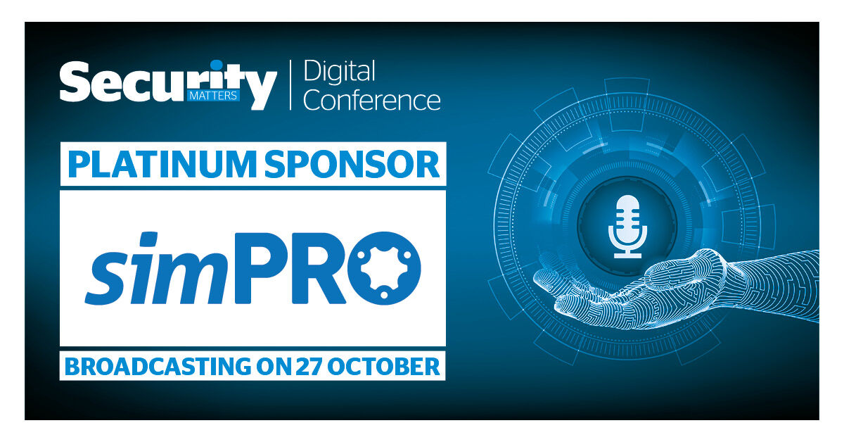simprosoftware's tweet photo. simPRO is proud to sponsor the Security Matters Live virtual conference, taking place on the 27 Oct. We will be joined by customer #KnightSystems at 11:30 to talk about all things #jobmanagementsoftware. Register here> https://t.co/8gC1dAXY6G
#SECURITYMATTERSLIVE @WBMSecMatters https://t.co/luAJ2Bw4NZ