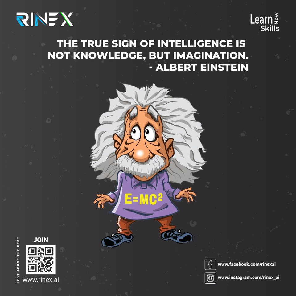 Gather your knowledge and mix it up with the interest of innovation.
Visit our website: rinex.ai
#alberteinstein #einstein #nasa #mangalore
#technicalcourses #technicalcoursesindia #training
#career #careergoals #careerdevelopment #toptraining
#learn #RineX