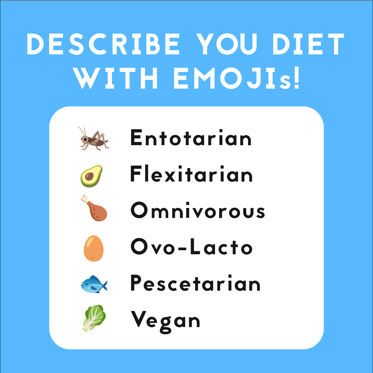 What diet do you follow? Comment down below with an emoji and let us know! ⬇️

#edibleinsects #futurefood #foodie #sustainability