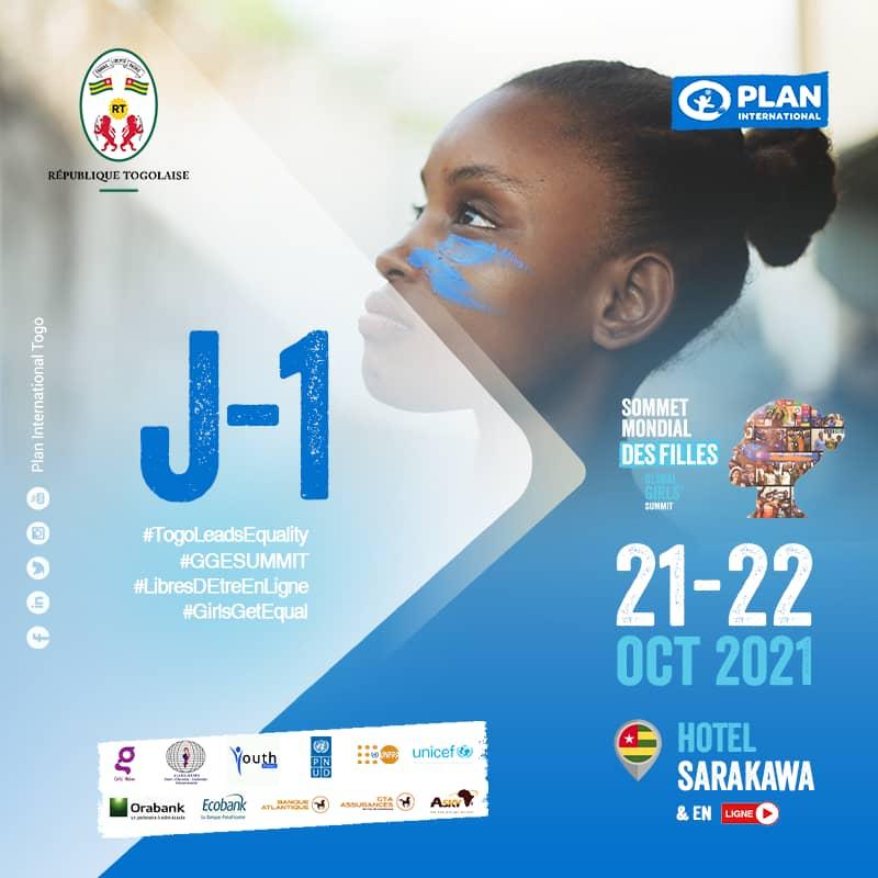 Tic tac, nous sommes à quelques heures de l'événement mondialement mondial (permettez la totologie😜) 
#GGESummit #LibresDEtreEnLigne #sommetmondialdesfilles #GirlsGetEqual #PlanInternationalTogo #PlanInternational