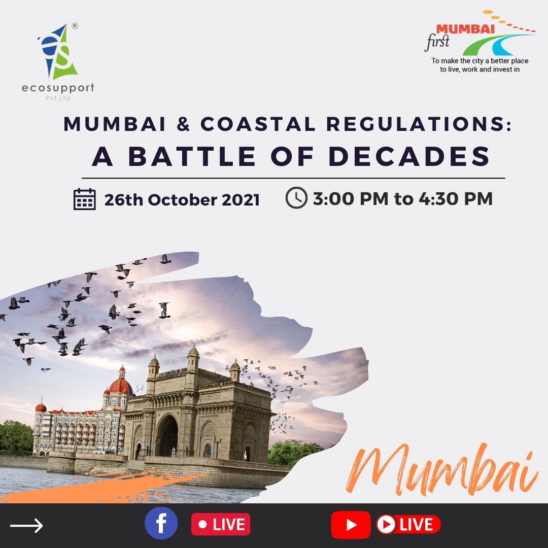 ecosupportpl's tweet photo. The recent approvals of the much-awaited Coastal Zone Management Plan (CZMP) for Mumbai city and suburb is a decade-long battle between economy and ecology. 
To know more stay tuned for the upcoming panel. 
@mumbaifirst
#ecosupporter #coastal #mumbaicoastalroad #environment https://t.co/cNwYsVXUeN