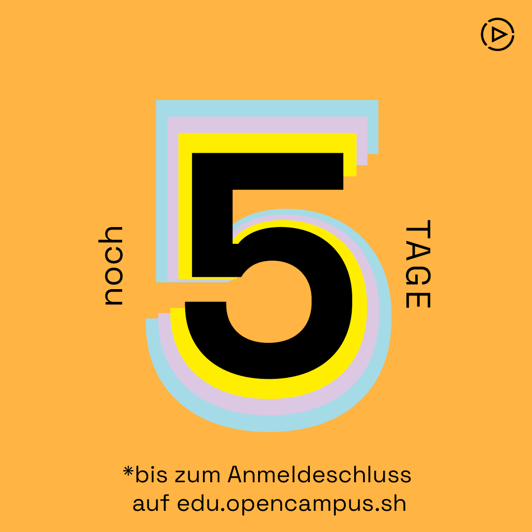opencampus_sh's tweet photo. Noch bis Sonntag habt Ihr Zeit, Euch unter https://t.co/f1cW8XkRwC für unsere 27 offenen Kurs für Eure Zukunft anzumelden 🚀 🏃♂️ 🏃♀️ 🕺 🌈
#StartHackingYourLife #futureskills #kiel #jobskills #DeineZukunft #entrepreneurship #startupSH #weiterbildung #BildungFürAlle https://t.co/m1oAcR3Ilq