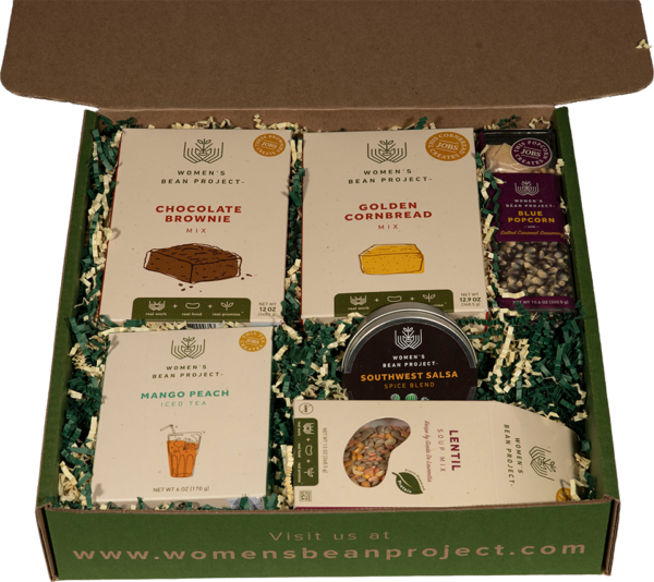 Weekender Gift Box

This Weekender Gift Box by Women’s Bean Project includes specialty food items artfully arranged in a gift box that is beautifully designed and eco-friendly.