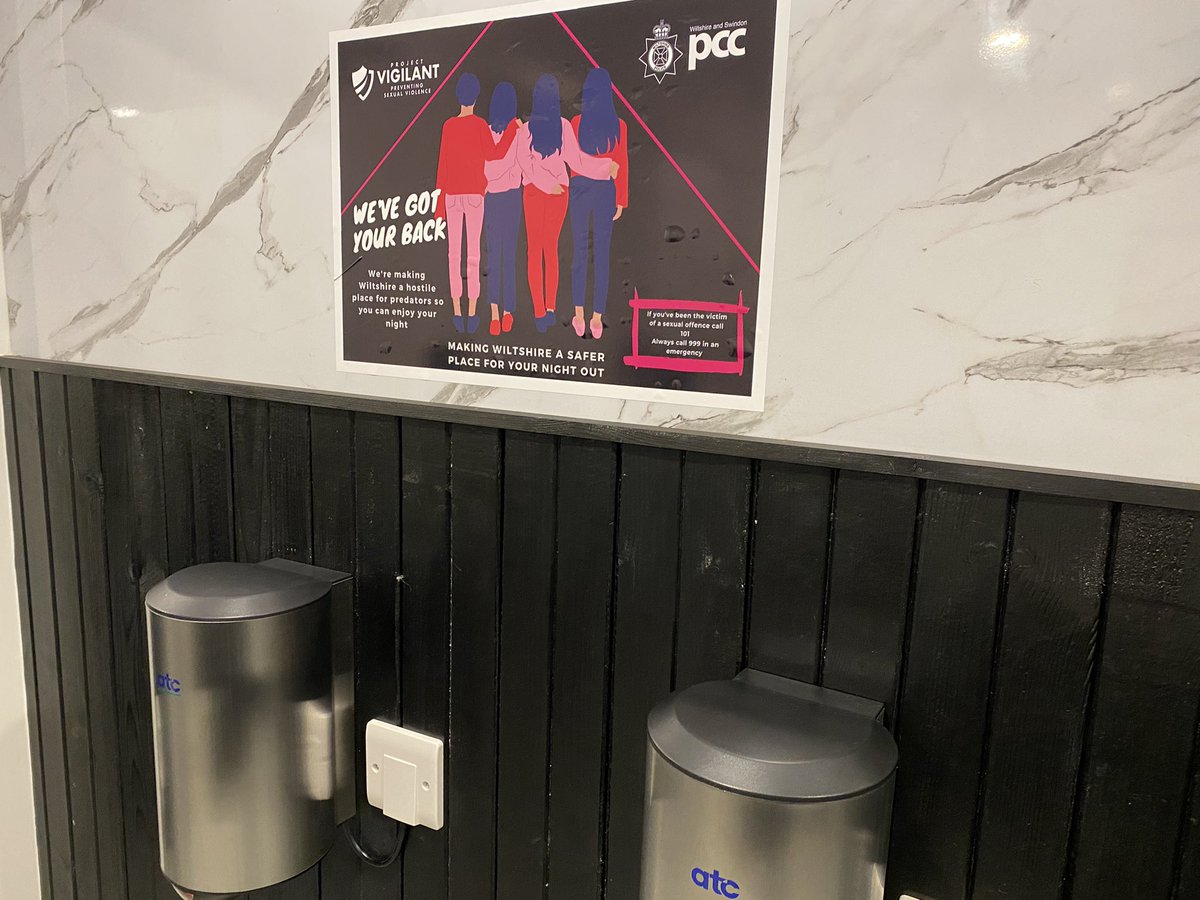 Delighted with the response and reaction to our gender specific Tactical Eye Catchers for <a href="/wiltshirepolice/">Wiltshire Police</a> #ProjectVigilant campaign making nights out safer. #DontBeThatGuy