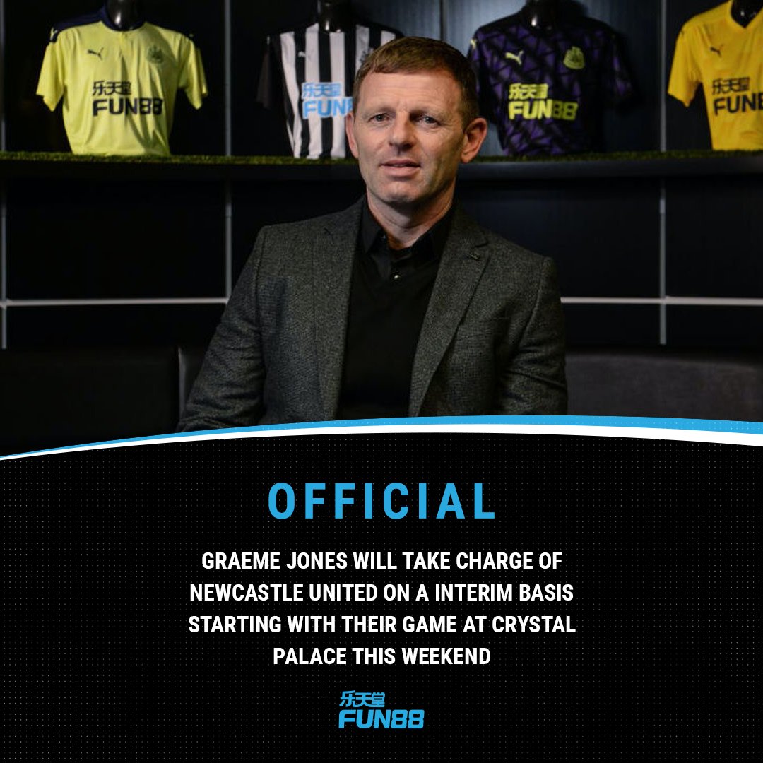 Graeme Jones will lead #NUFC out at Crystal Palace this weekend...

#CRYNEW
