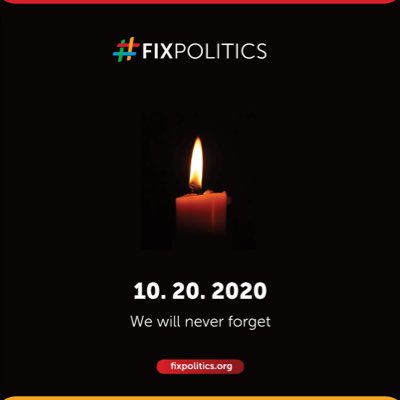 It is exactly one year today and the tears are still frozen inside!

We will not forget the massacre of 20-10-2020 by the Nigerian government led by Major General Muhammadu Buhari and Professor Yemi Osinbajo 
#EndSars
#LekkiMassacre 
#EndSARSMemorial