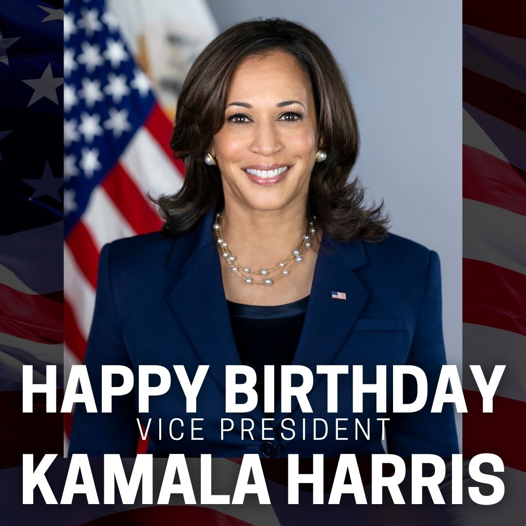  HAPPY BIRTHDAY -- Today Vice President Kamala Harris turns 57! 